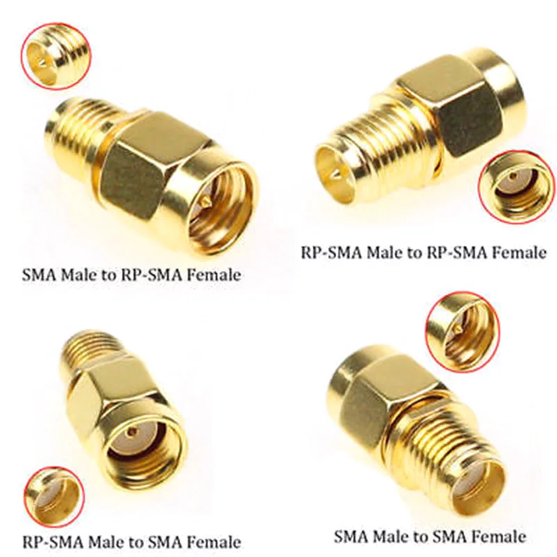 18 Pcs SMA Kits Connector Male Female Plug Antenna Converter Adapter Coax Set | Электроника