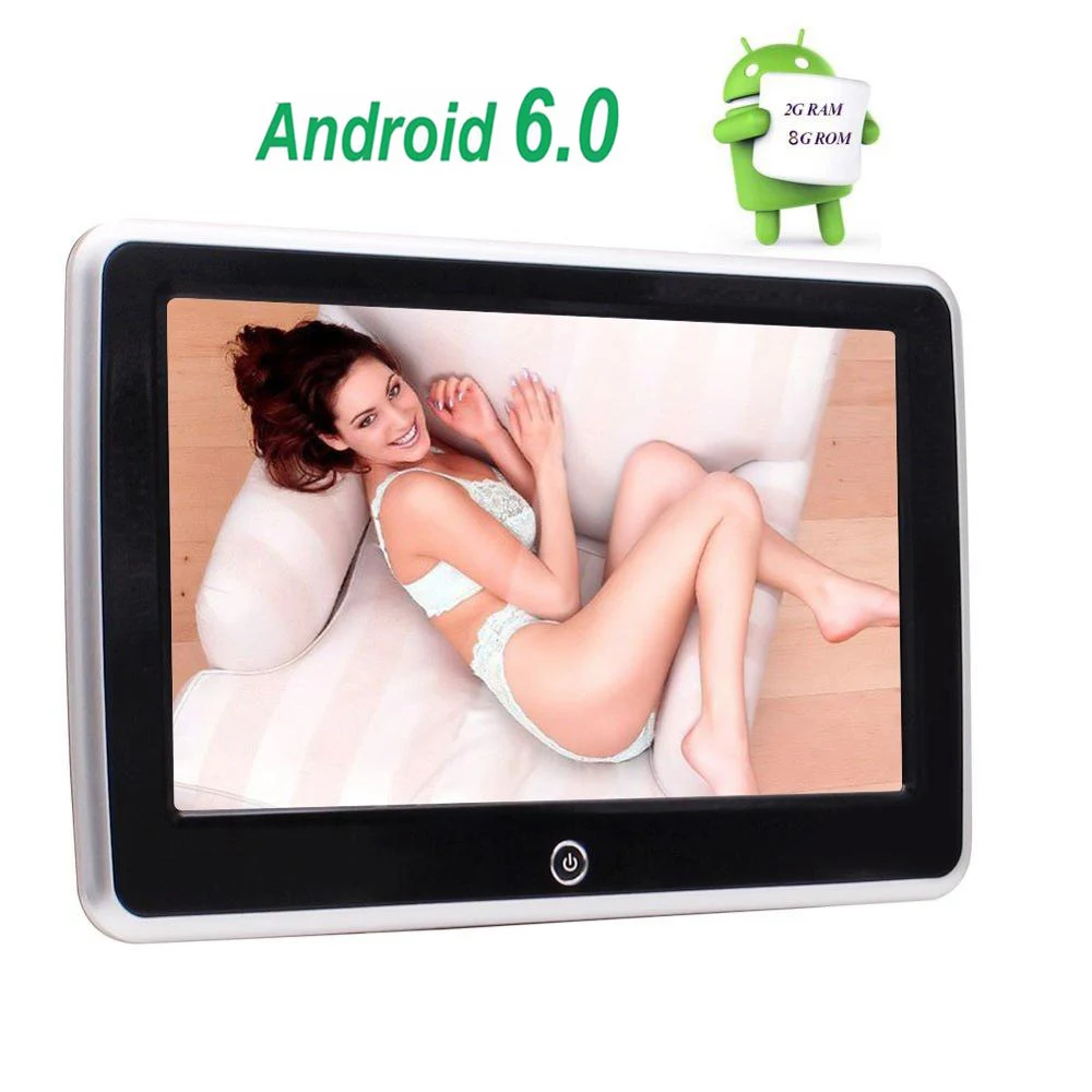 10 1 дюймов Android подголовник плеер Поддержка видео игры wifi четырехъядерный 2 Гб ОЗУ