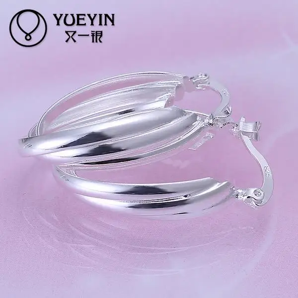 New Arrival Brand Trendy Elegant Charm Silver Romantic Austria Crystal Stud Earrings Weddings Jewelry With | Украшения и