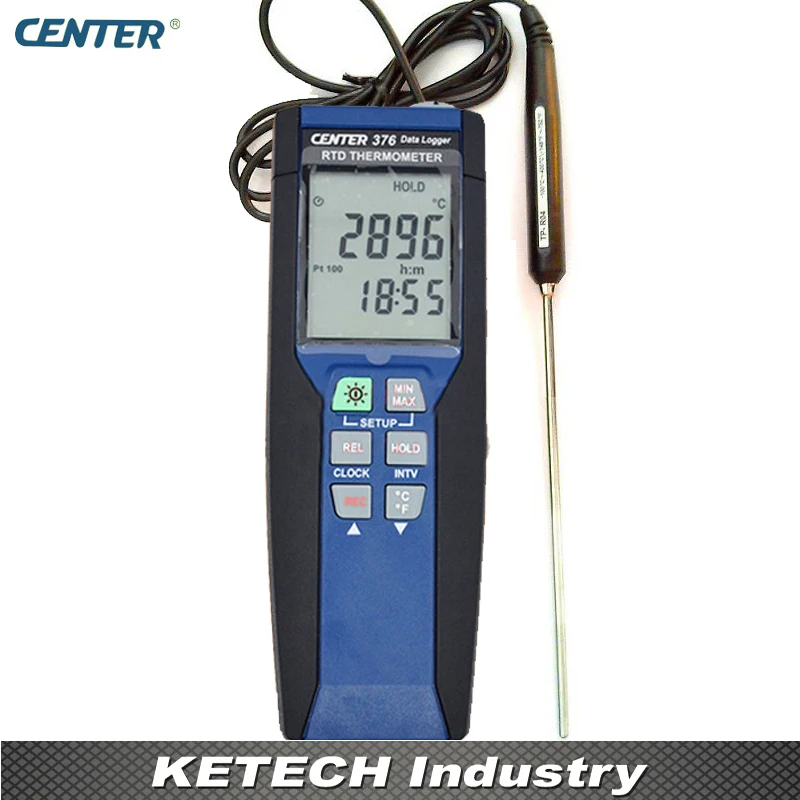 Цифровой портативный высокоточный термометр с регистратором данных CENTER376|thermometer