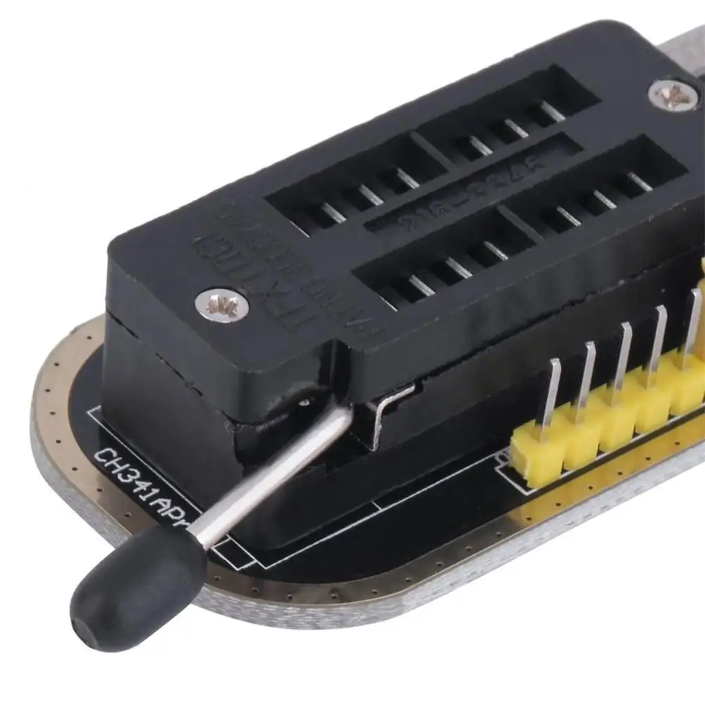 Программатор EEPROM CH341A флэш-программатор с ЖК-дисплеем чёрный и жёлтый 25 серий SPI 24 |