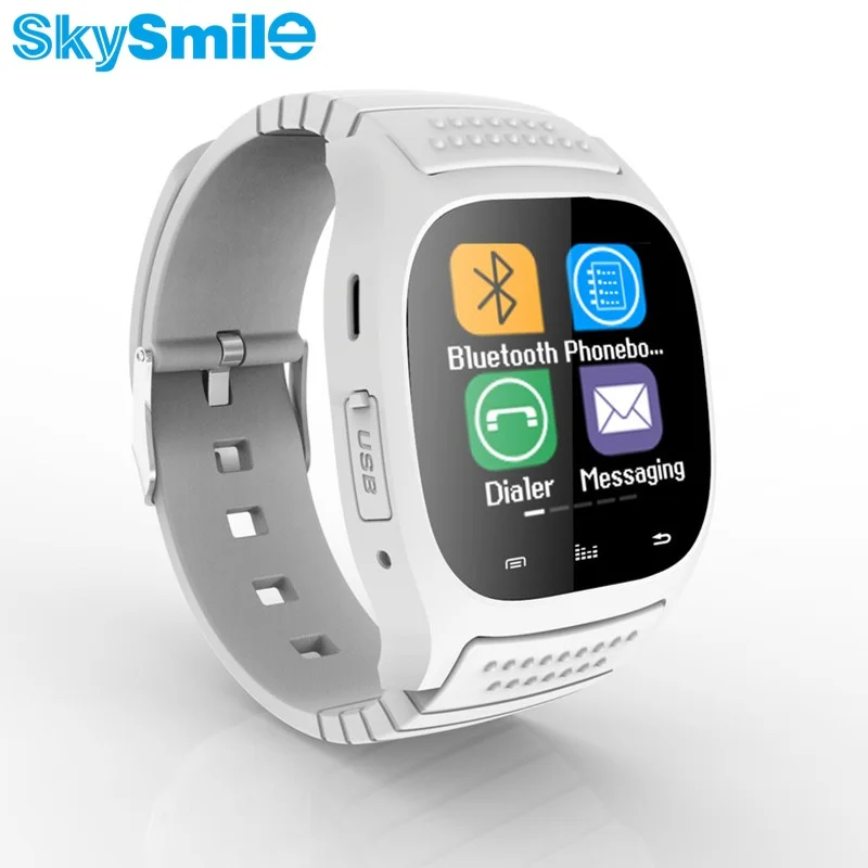 Skysmile Оригинальный SmartWatch M26 Bluetooth Smart часы alitmeter телефона Android для Apple iPhone IOS