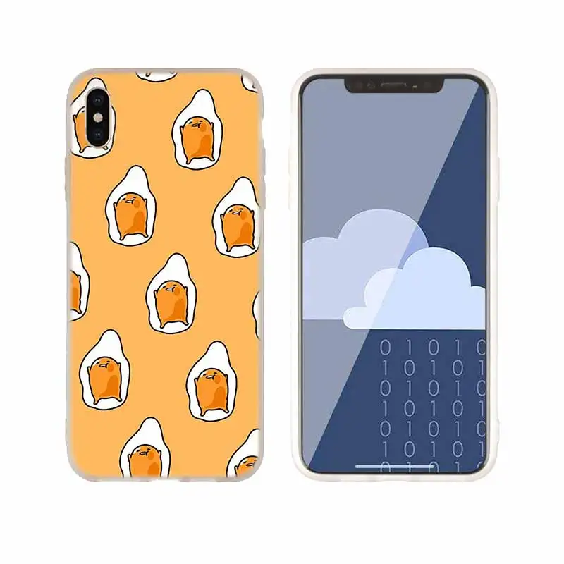 as the picture 04 Чехлы для телефонов, силиконовый мягкий чехол для iPhone 11 Pro X XS Max XR 6 6S 7 8 Plus 5 4S SE, Милый Гудетама, ленивое яйцо, чехол Etui - Цвет: as the picture 04