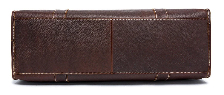 MAHEU Retro Style Leather Travel Handbag Fashion Crazy Horse Mens Leather Bag Shoulder Travel Bag Natural Cow Skin High Capacity