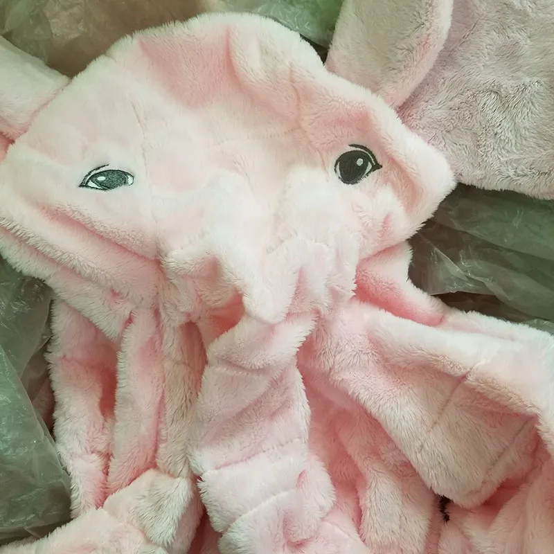 60 см Розовый гигантский слон кожа плюшевая игрушка нет ПП хлопок детская подушка