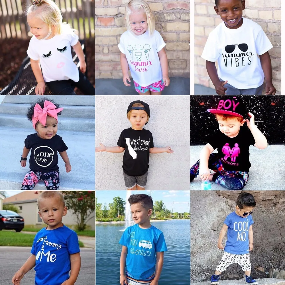 Sleeveless Baby Boys T-Shirts Cotton Infant Tees Shirt Tops Toddler Vest Clothes Girl T Children Singlet Outfit | Мать и ребенок