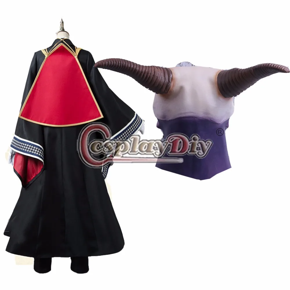 Cosplaydiy аниме древняя Магус Невеста Косплей костюмы Elias с маской Mahoutsukai no Yome костюм