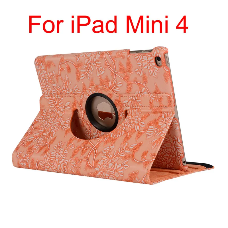 Case Вращающийся на 360 градусов чехол-подставка для iPad Air 2 5 6 iPad 9,7 5 6th для iPad Mini 1 2 3 4+ ручка+ пленка - Цвет: Case
