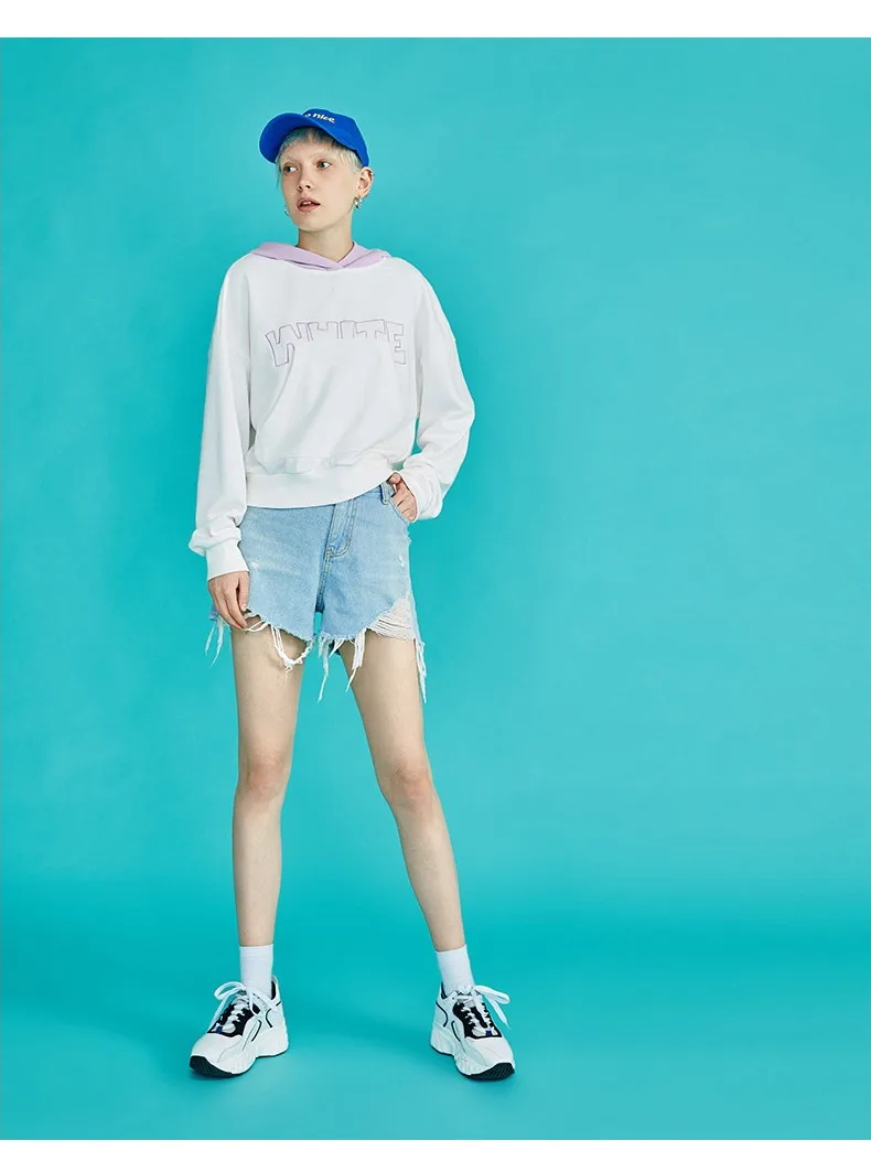 Toyouth New Autumn White Sweatshirts for Women Long Sleeve Ulzzang Hoodies Letters Printed Casual Pullover Harajuku Tops Moletom
