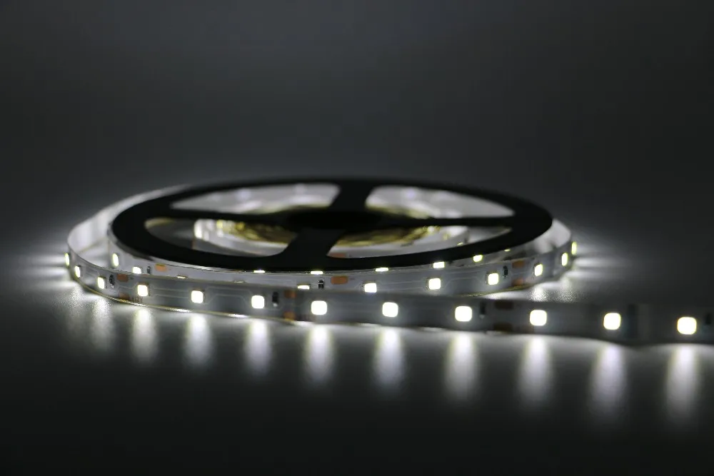 Фокус светильник 5 м 60 Светодиодный S/M светодиодный светильник полосы 3528 SMD Холодный белый/теплый белый 3528SMD гибкий светодиодный лента DC12V Питание 2A светодиодный полосы