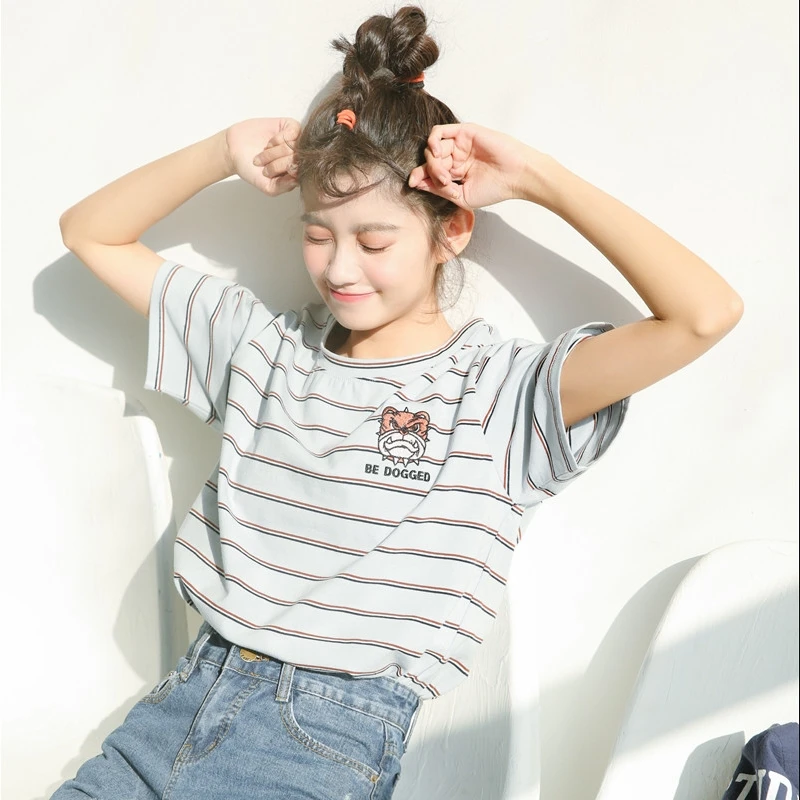 Весна 2020 летняя футболка harajuku корейские модные топы милая