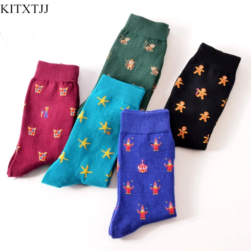 Прямая поставка Новинка модные носки средней длины для женщин и девочек