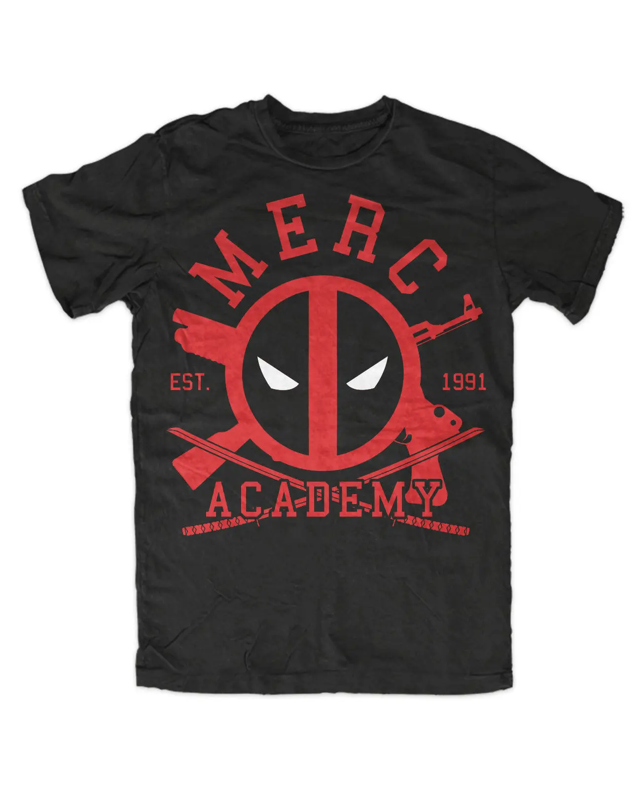 MERC Academy футболка Шварц Дэдпул Chimichanga Taco Merc рот анти герой на заказ печатных 2019