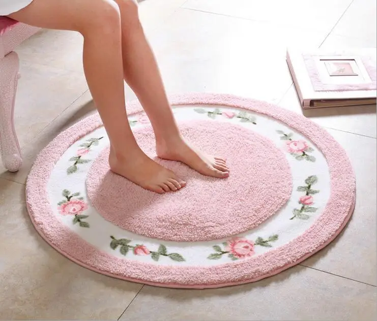 Круглый коврик ковер современной гостиной Спальня коврики нескользящие носки