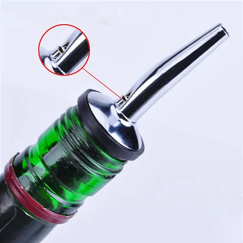 1Pcs Stainless Steel Liquor Spirit Pourer Flow Wine Bottle Spout Stopper Barware Oil Pourers Free Shipp | Дом и сад