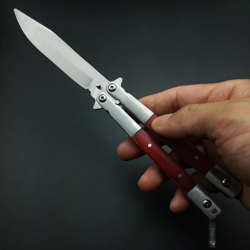 Тактический Ручной работы идея Diy Бабочка без края не точить в нож инструменты практика тренировки edc подарок для Него
