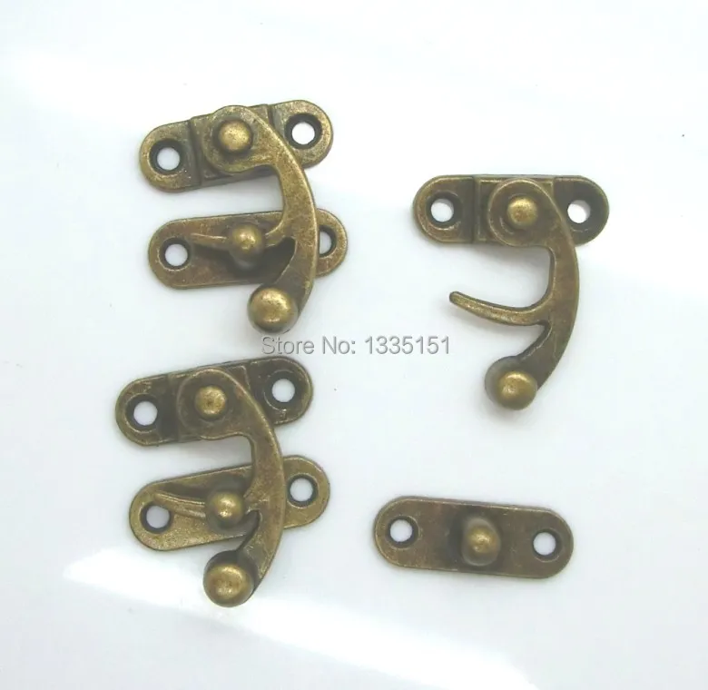 Бесплатная доставка 10 комплектов металлический крюк Коробка защелки сумка с