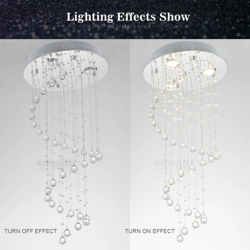 Современная хрустальная люстра Sprial осветительная арматура лампа для лестницы и