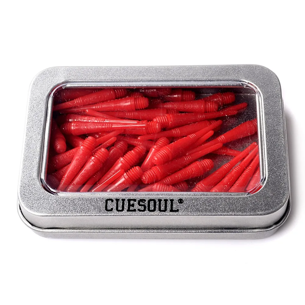 CUESOUL 100 штук RedSoft наконечники для мягких наконечников|soft tip|dart pointscuesoul soft tip |