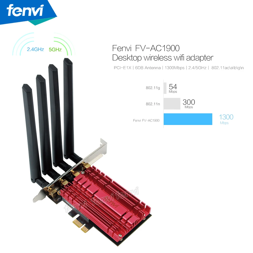 Двухдиапазонный AC1900 Broadcom BCM94360 беспроводной 802.11AC WIFI адаптер настольный Wifi PCI Express