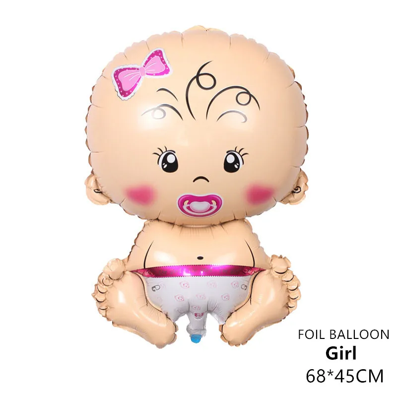 baby girl balloon Baby Shower украшения это мальчик девочка баннер Пол свидетельствуют о Oh Baby шар День рождения украшения детских товаров - Цвет: baby girl balloon