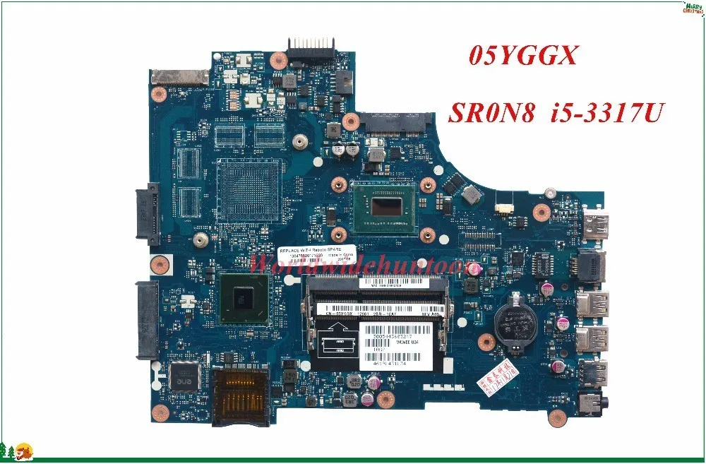 Материнская плата 5YGGX 05YGGX для ноутбука Dell Inspiron 3521 5521 SR0N8 CN VAW00 I5 3317U HM76 DDR3 100%
