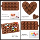 Форма для шоколада в форме сердца, 3D Маленькая силиконовая форма для торта, форма для конфет, шоколада, мыла, помадки, украшения для торта своими руками
