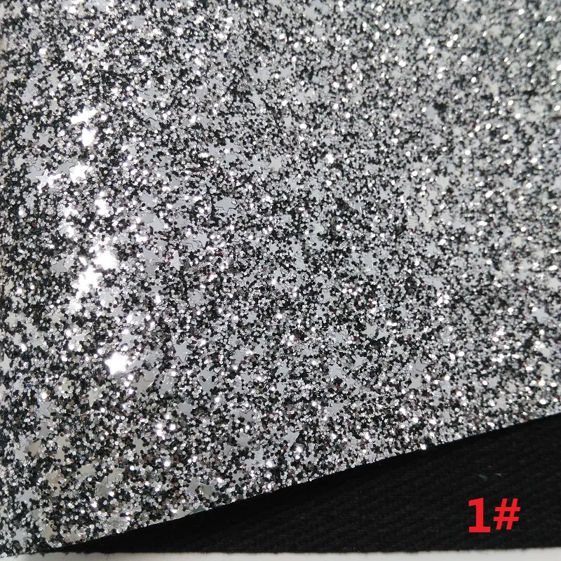 1 шт. A4 Размер 21X29 см с эффектом блестящей кожи со звездами на лук DIY сумки обувь