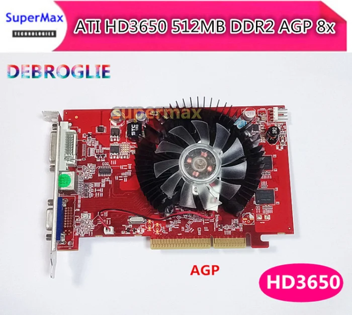 Бесплатная доставка Новинка HD3650 512 MB DDR2 PCI-E VGA + DVI S терминал независимая