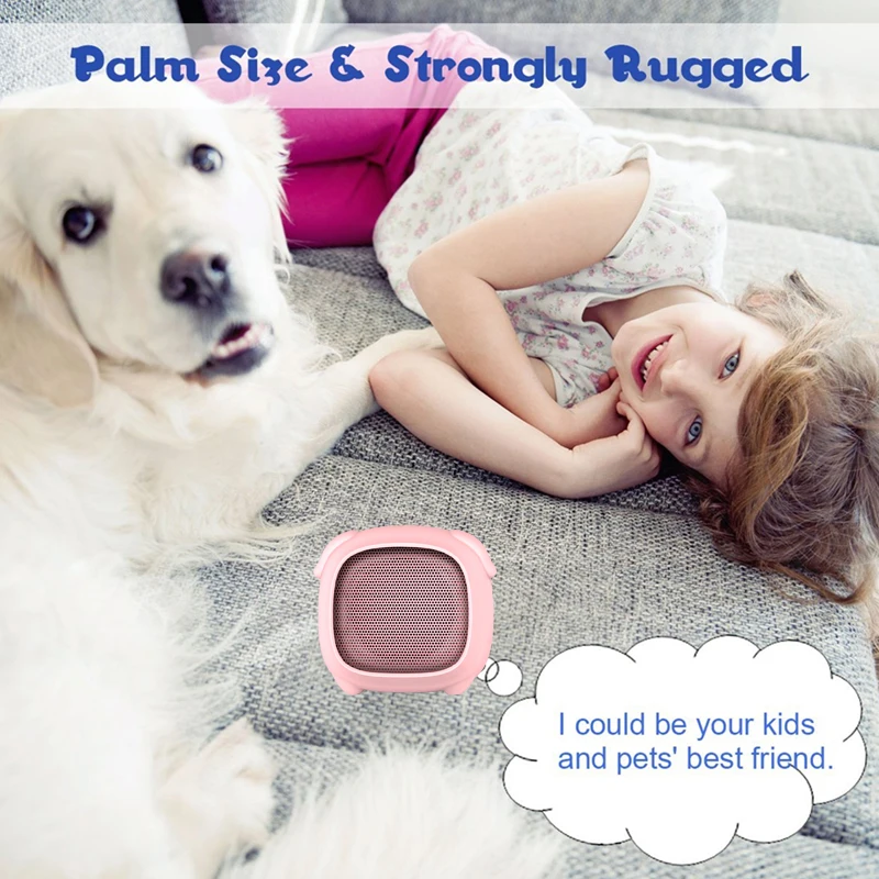 Портативный динамик pink pig bluetooth звуковая колонка мини говорящий biuetooth музыкальный
