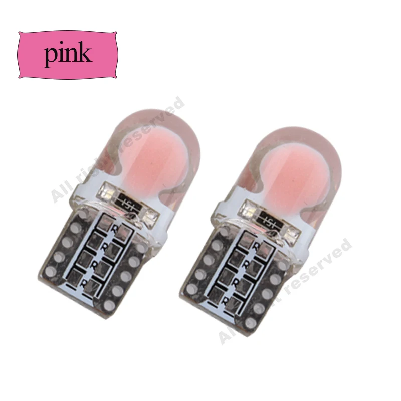 Авто T10 Розовый Красный 194 W5W 168 COB 8-SMD кварцевая Автомобильная светодиодный супер