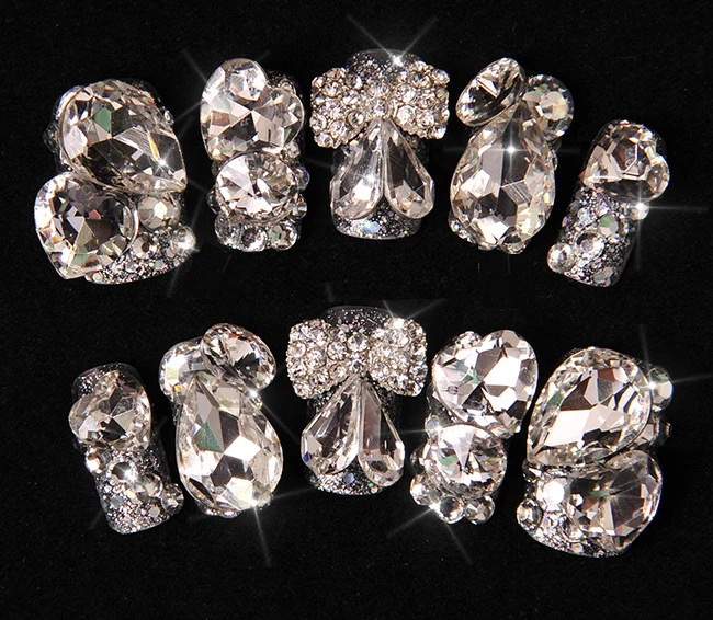 Черный Цвет с украшением в виде кристаллов Стразы Б ез исправлений стразы s 6*8 мм 10