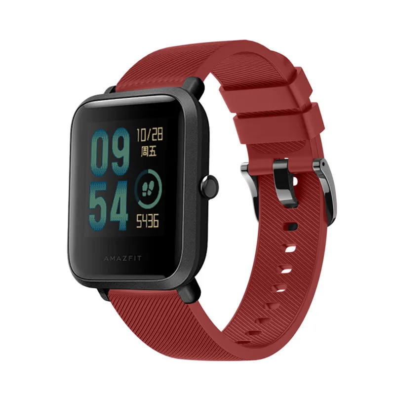 20 мм силиконовый ремешок для часов Xiaomi Huami Amazfit Bip TICWATCH2 Gear Sport | Наручные часы
