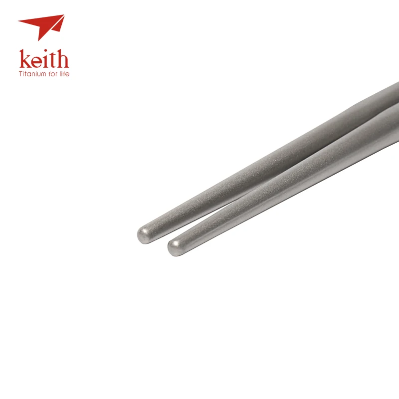 Титановые палочки для еды Keith посуда путешествий на открытом воздухе кемпинга