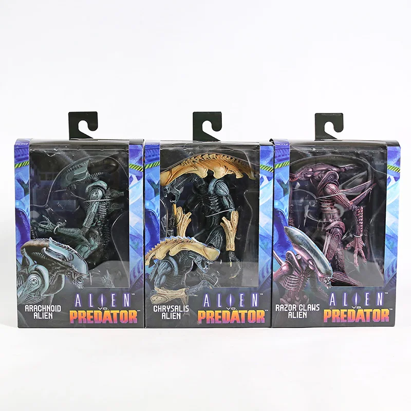 

NECA Alien VS. Predator Arachnoid / Chrysalis / Razor Claws Alien PVC Action Figure Collectible Model Toy