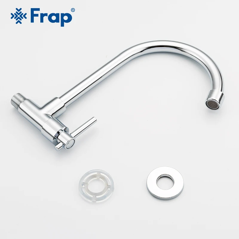 

Frap Single Cold Water Kitchen Faucet Mixers Sink Tap Wall Mounted Flexible Wall Kitchen Faucet Kitchen Accessories Y40524