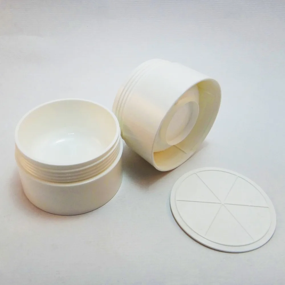 1 шт. белая пластиковая косметическая бутылка для крема 2 унции|cosmetics cream empty jar|empty