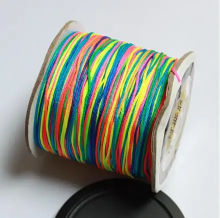 0.6mm 98meters/Roll Chinese Knot Beading Nylon Cord Thread Macrame Rattail Bracelet Braided String Rope CD-13 | Дом и сад
