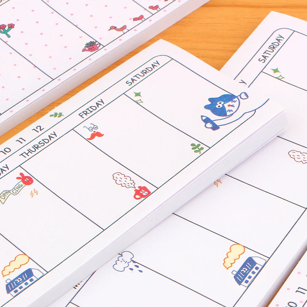 

Weekly Planner Agenda Material Escolar School Papeleria Stationery Cuadernos Mini Planificador Semanal Office School Supplies