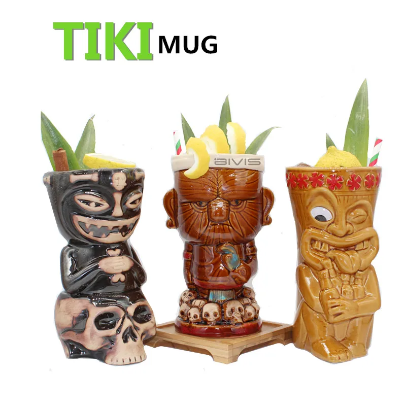 Гавайские кружки Tiki Коктейльная футбольная чашка кружка для пива напитков вина
