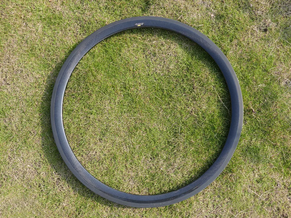 Width 20.5/23/25mm - Full Carbon Road Bike Clincher Wheel Rim 38mm Basalt material Brake Surface + Pads Tapes | Спорт и развлечения