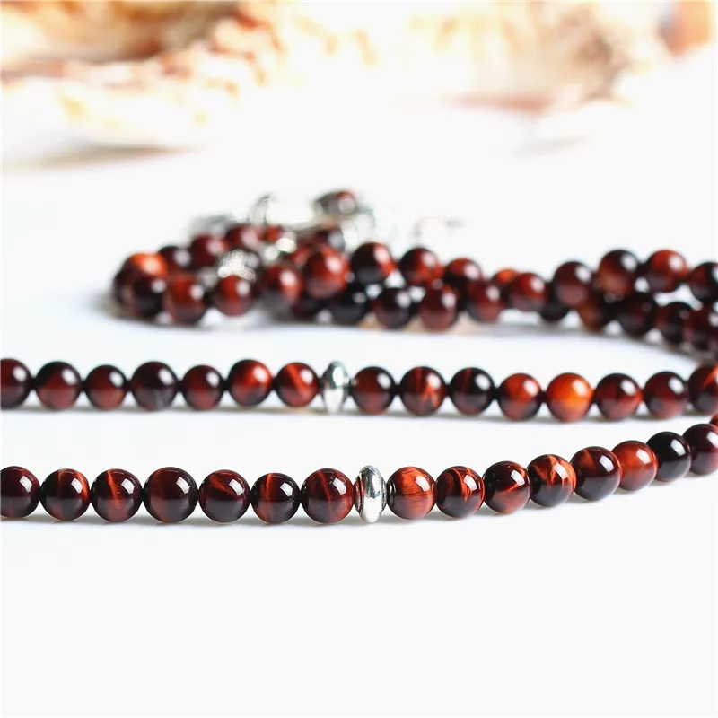 LOSHEREN islam Tasbih натуральный камень тигровый глаз бисерные браслеты на руку Misbaha мусульманские четки 99 подарки ювелирные изделия для Рамадана