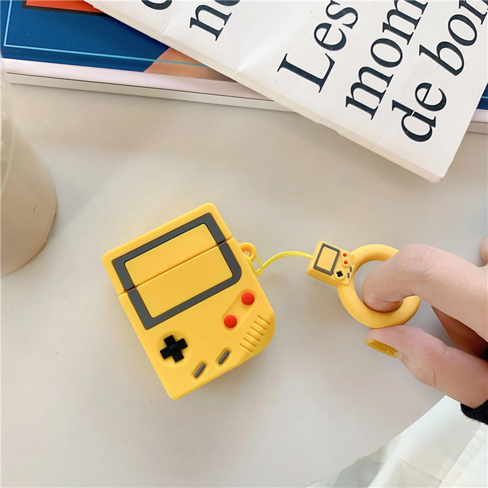 

New Silicone Gameboy Case For Apple Airpods Earbuds Earphone Protector Cover