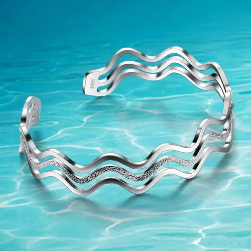 Новейшие модные аксессуары для рук. 925 пробы серебряный браслет. Элегантный