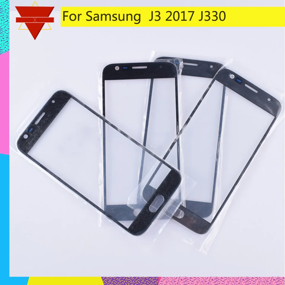 Для Samsung Galaxy J3 2017 J330 J330F SM J330FN J330N J330F/DS сенсорный экран Передний со стеклянной