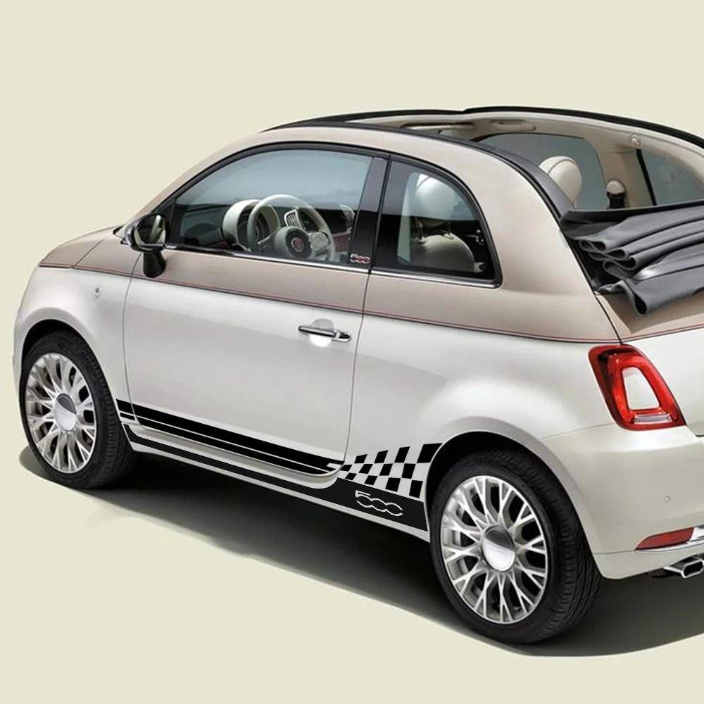 1 пара наклейки на боковые полосы для автомобилей Fiat 500 Bravo Palio|Наклейки