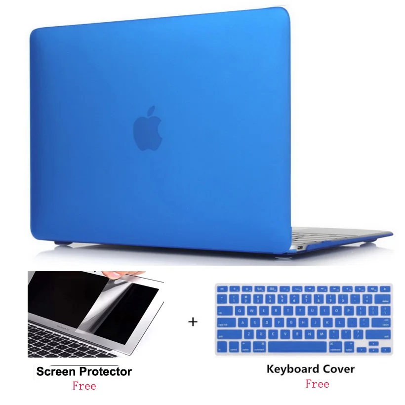 Матовый Жесткий Чехол для ноутбука Apple MacBook Air Pro Retina 11 12 13 15 с/без сенсорной панели