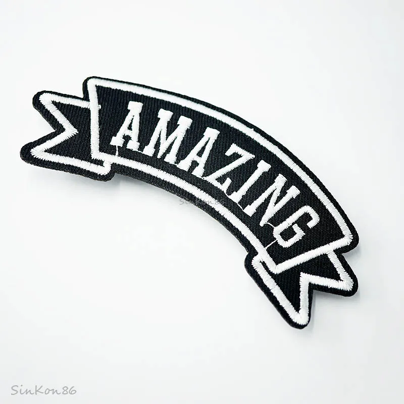 AMAZING 10.5x3.5cm DIY Badge Patches Clothing Cartoon Patch Fabric Sewing Embroidered Applique for Jacket Jeans Badges | Дом и сад