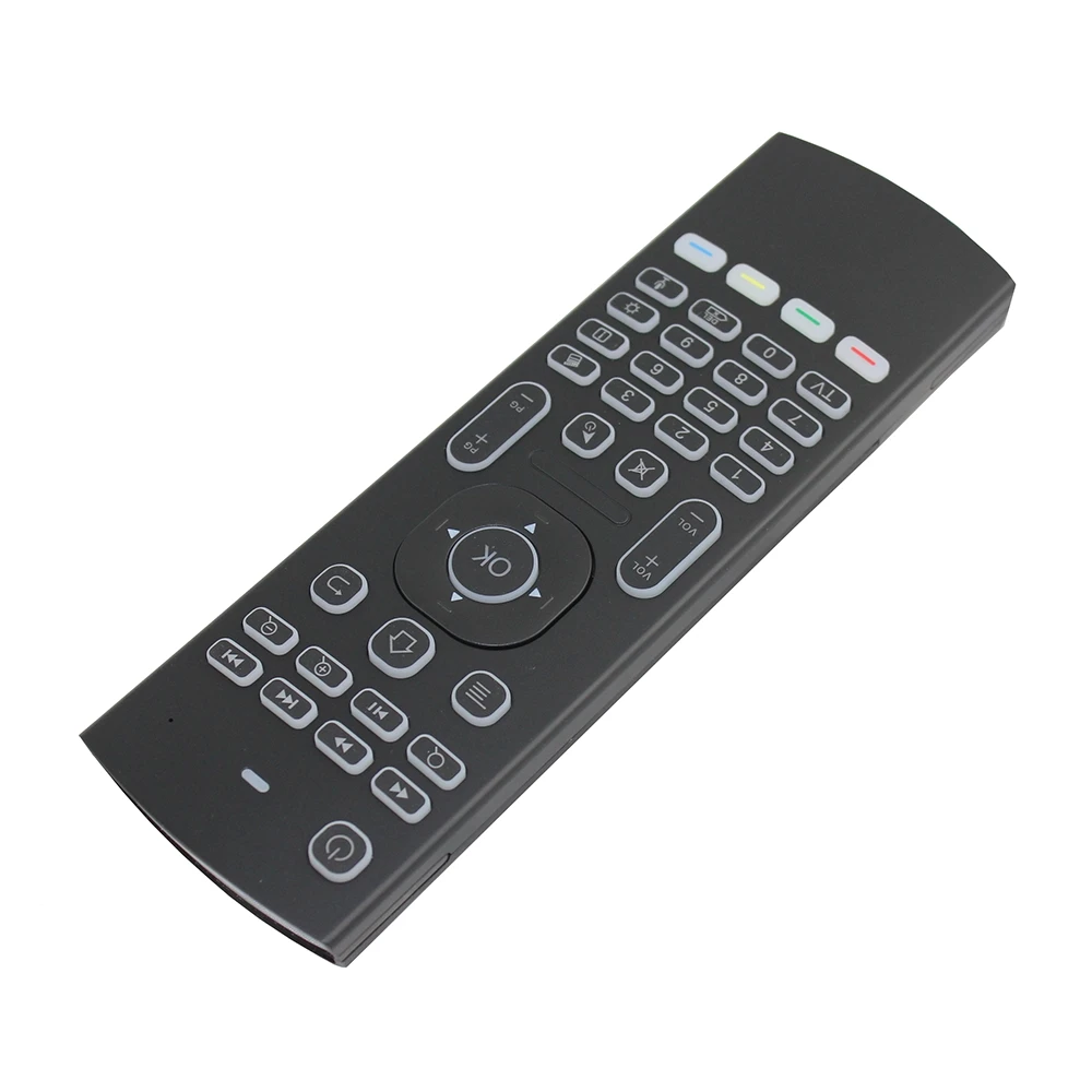 MX3 Air mouse голосовой пульт дистанционного управления английский Pro с подсветкой 2 4G