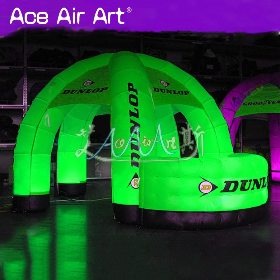 Надувная Мобильная палатка-паук с подсветкой 5 цветов | Игрушки и хобби